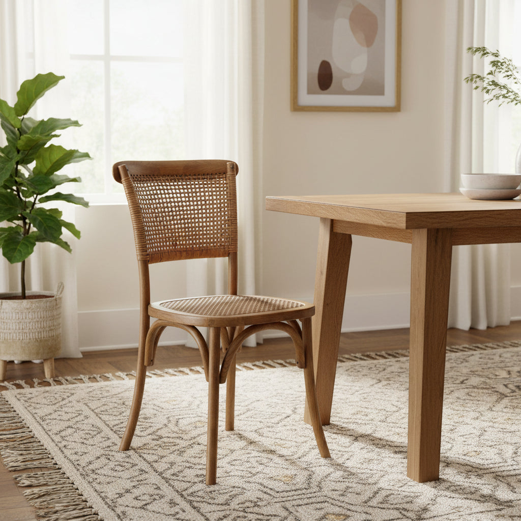 Moe's Home Churchill Dining Chair Light Brown - Set of Two