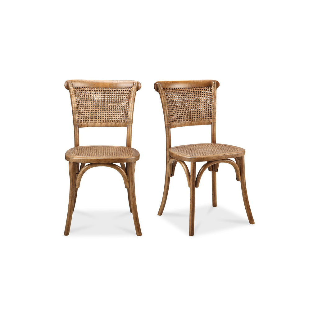 Moe's Home Churchill Dining Chair Light Brown - Set of Two