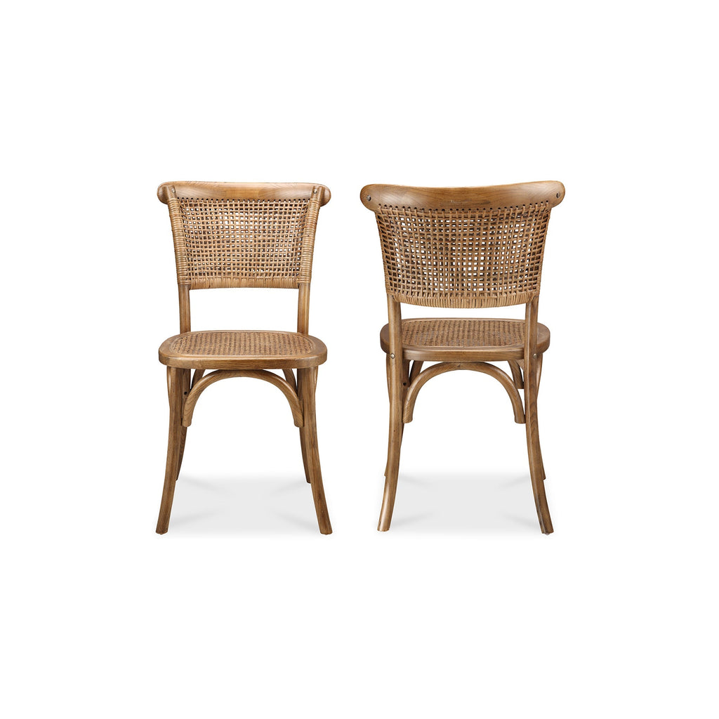 Moe's Home Churchill Dining Chair Light Brown - Set of Two
