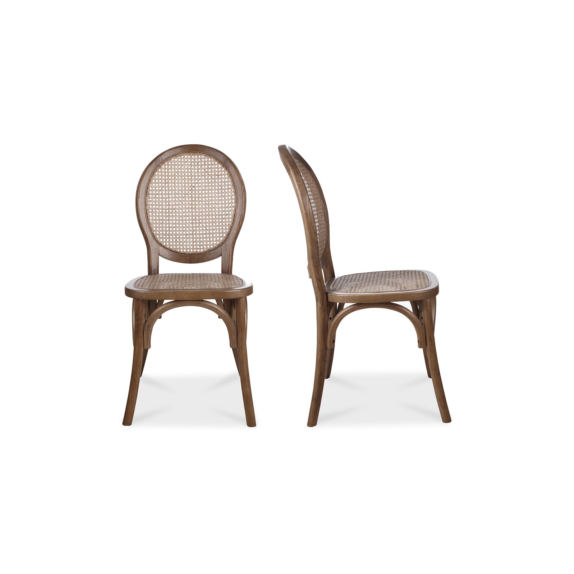 Moe's Home Rivalto Dining Chair Brown - Set of Two