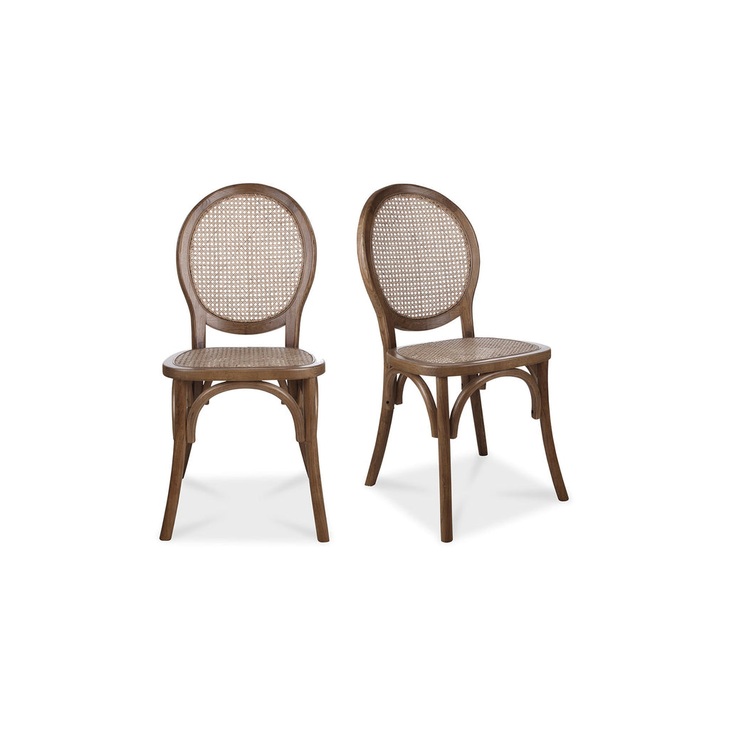 Moe's Home Rivalto Dining Chair Brown - Set of Two