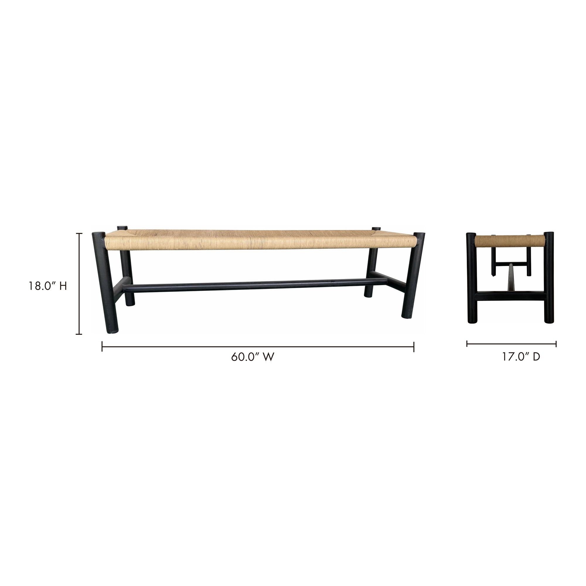 Moe's Home Hawthorn Bench