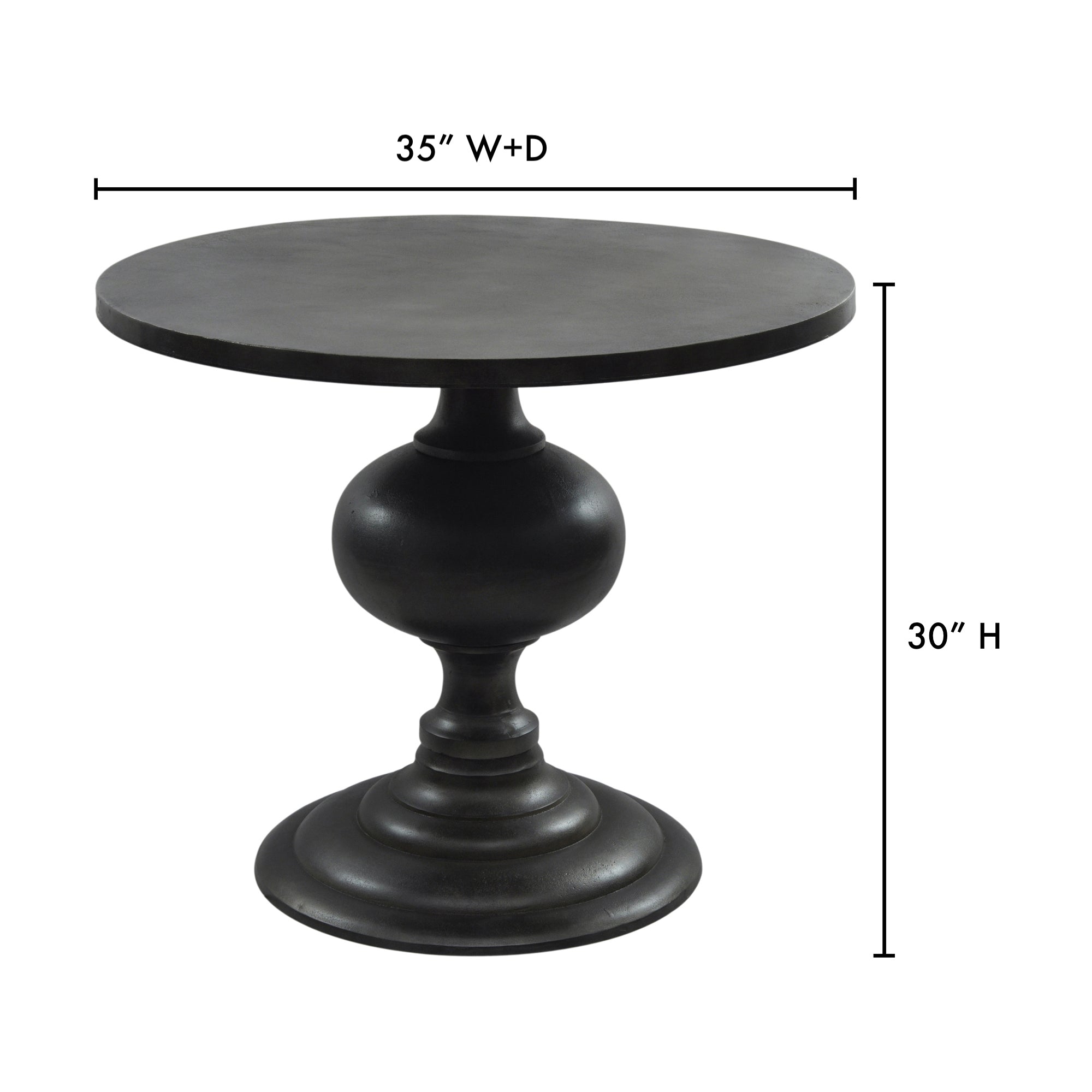 Moe's Home Lexie Dining Table Black