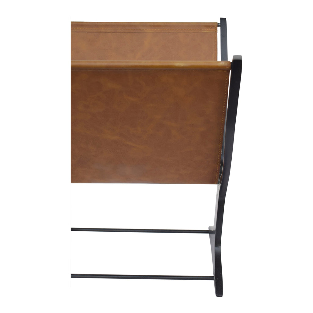 Moe's Home Ziff Magazine Holder Light Brown