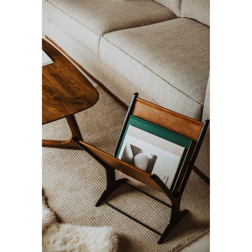 Moe's Home Ziff Magazine Holder Light Brown