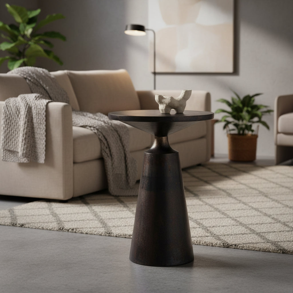Moe's Home Sonja Accent Table Charcoal Grey