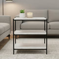 Moe's Home Trine Nightstand White Marble