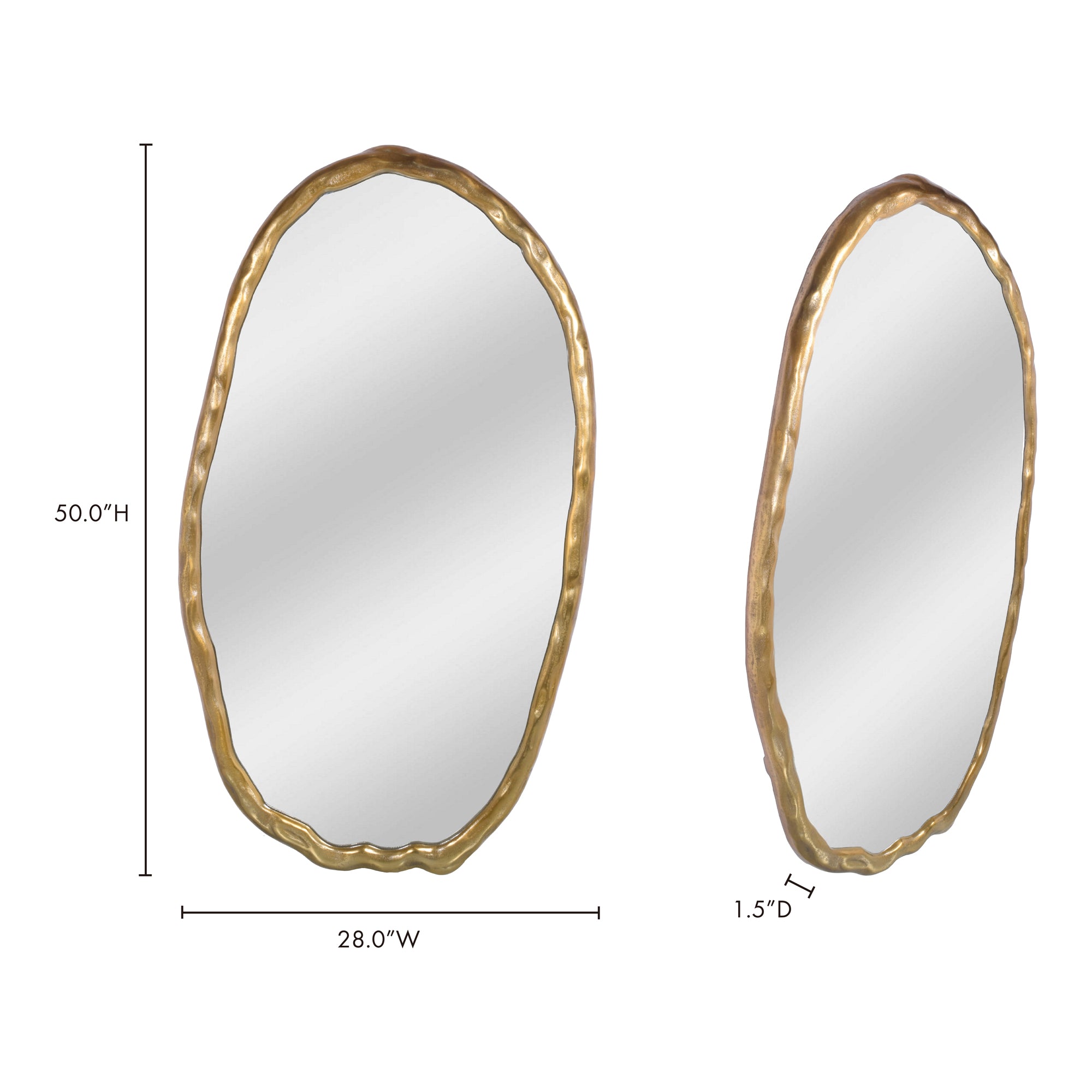 Moe's Home Foundry Oval Mirror
