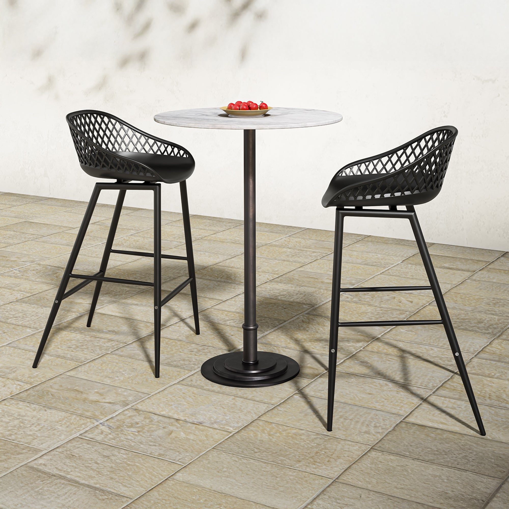 Moe's Home Tori Outdoor Counter Table White Marble