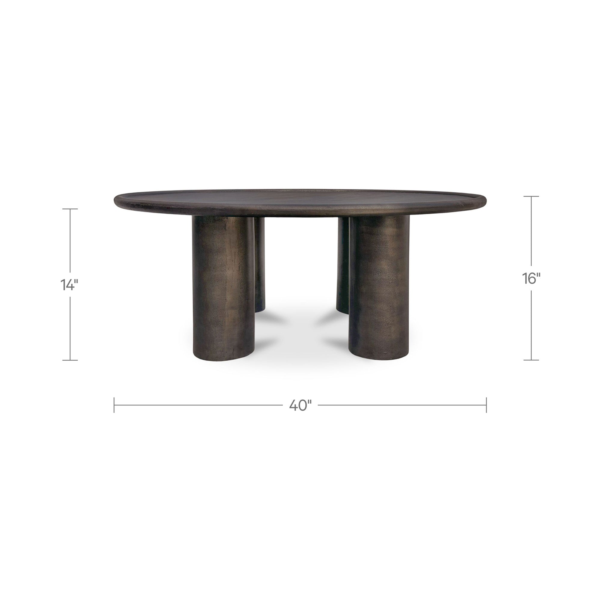 Moe's Home Deacon Outdoor Coffee Table Deep Bronze