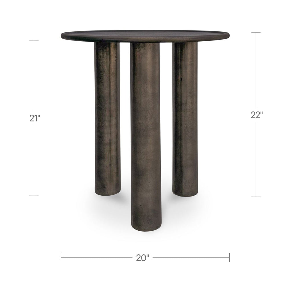 Moe's Home Deacon Outdoor Side Table Deep Bronze