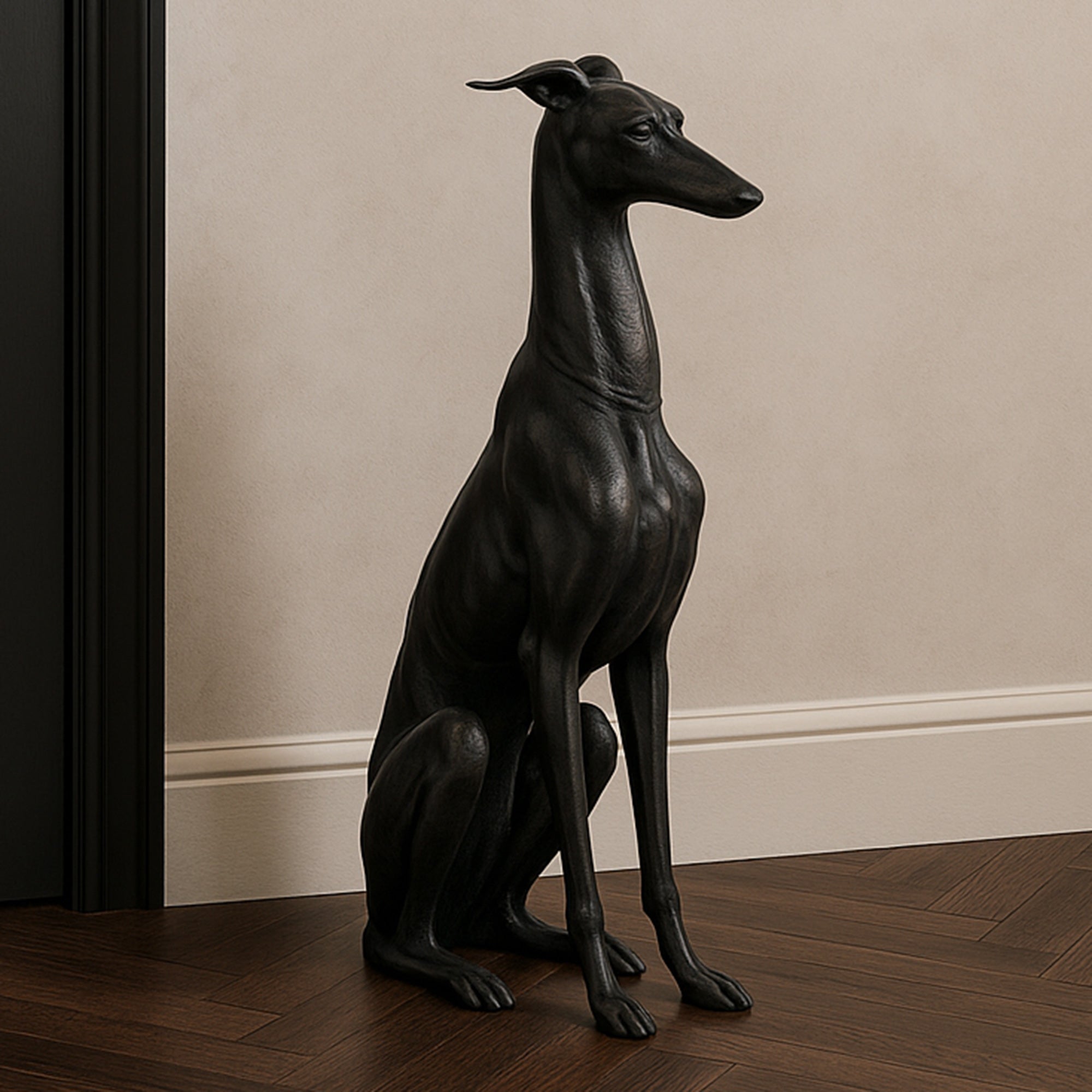 Moe's Home Duke Cast Aluminum Sculpture Black