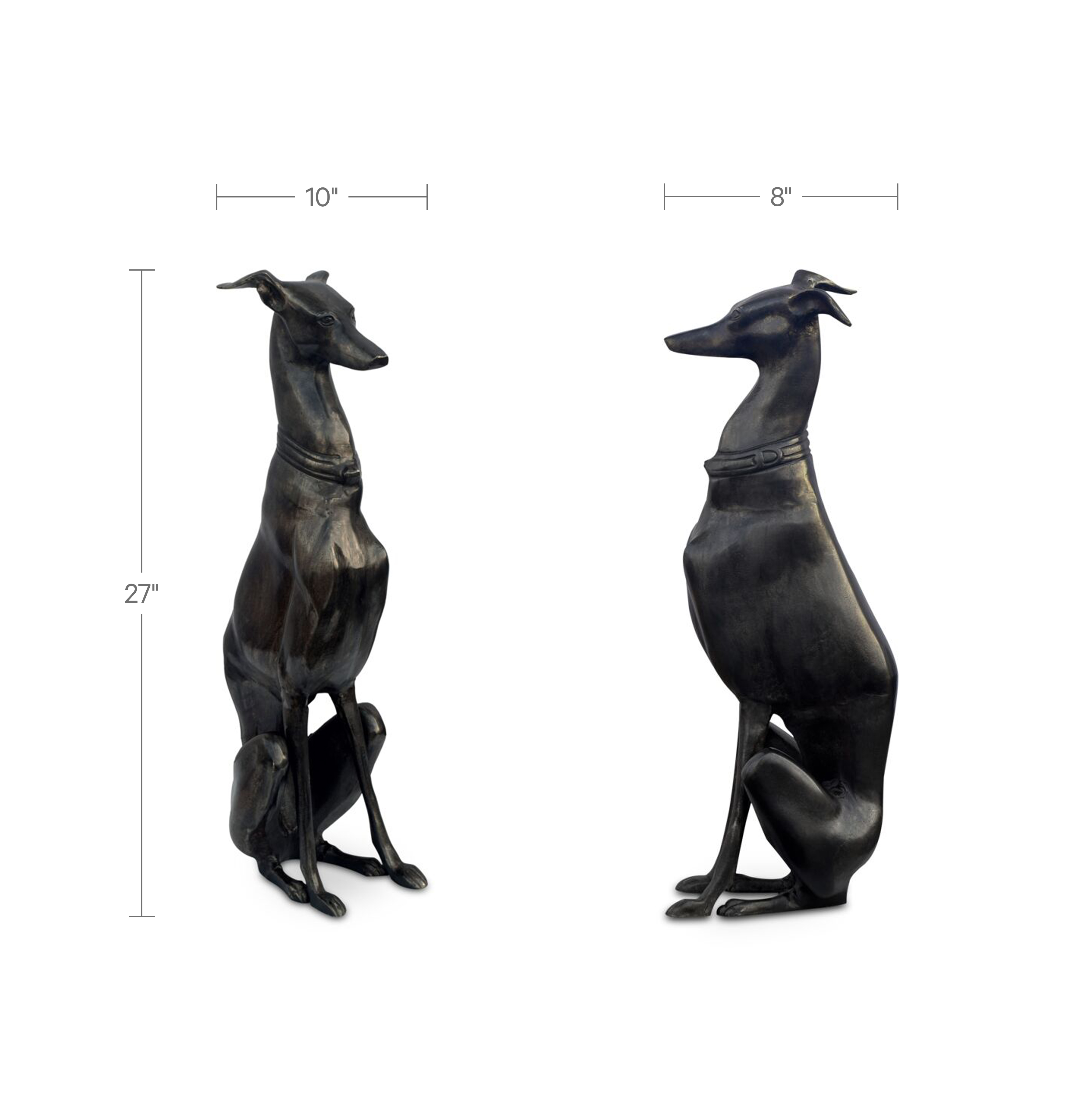 Moe's Home Duke Cast Aluminum Sculpture Black