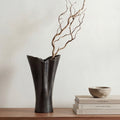 Moe's Home Yeri Cast Aluminum Vase Black