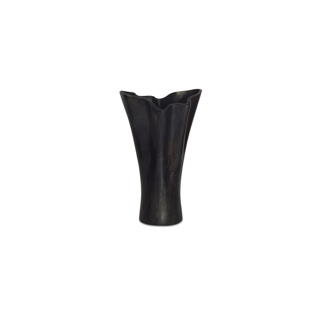Moe's Home Yeri Cast Aluminum Vase Black
