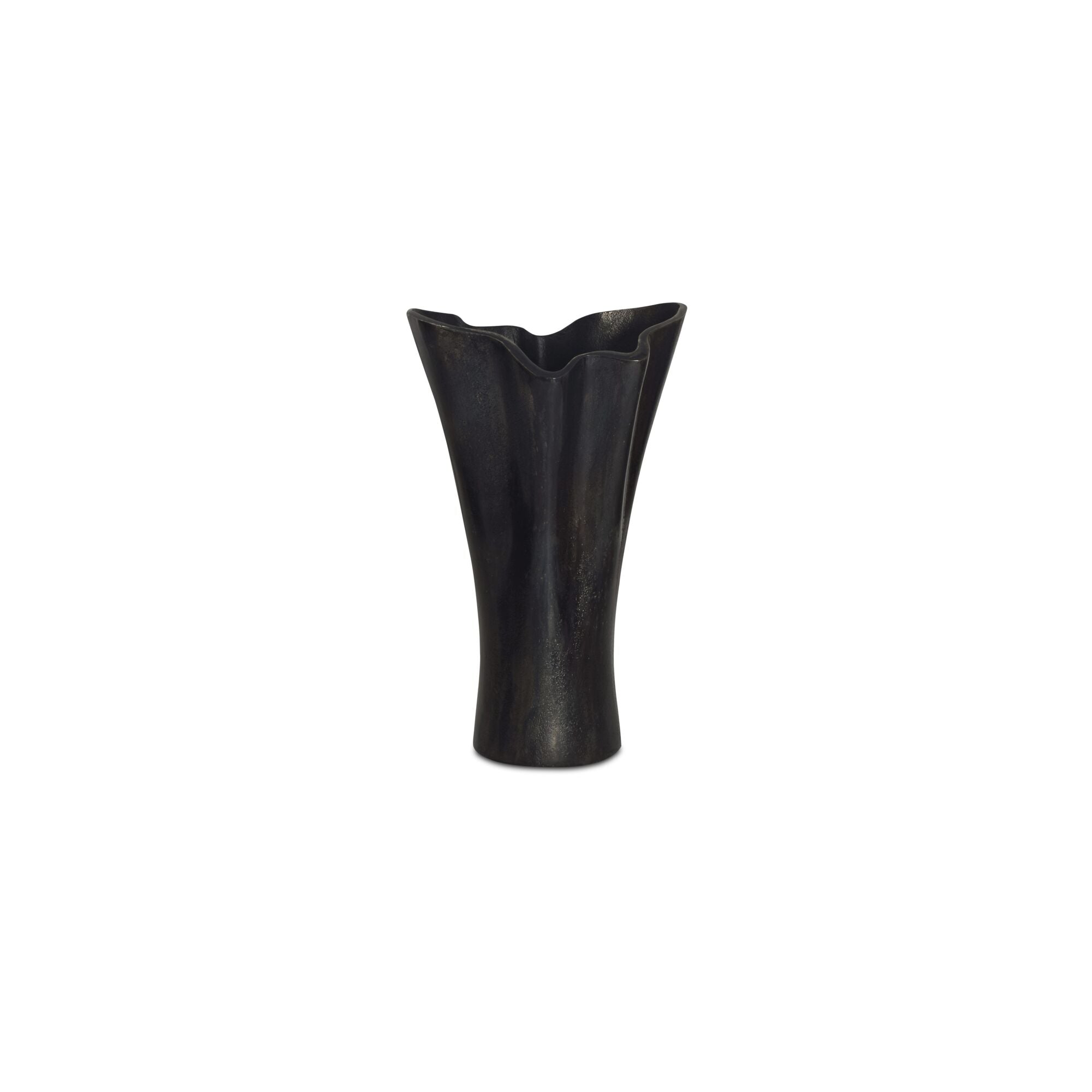 Moe's Home Yeri Cast Aluminum Vase Black