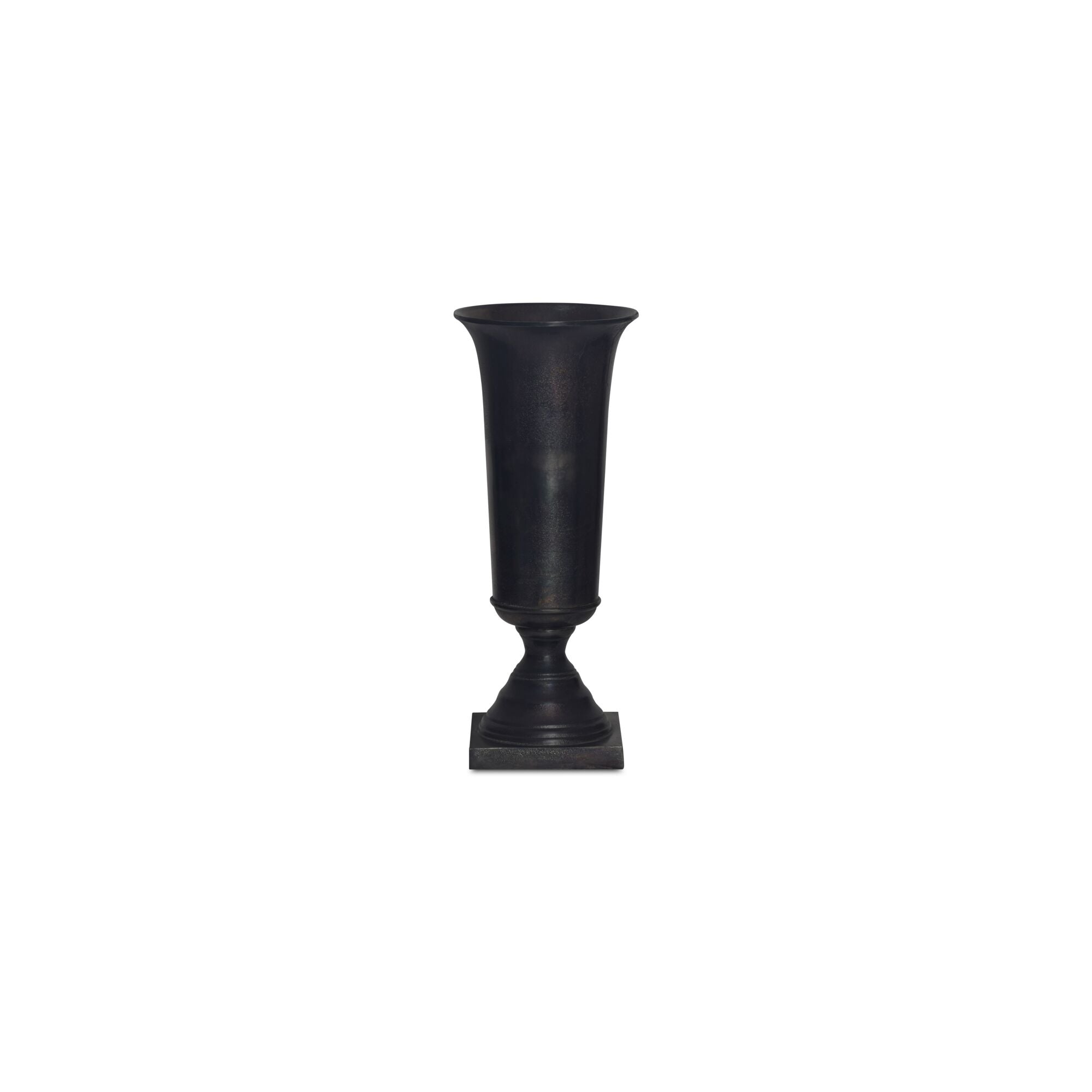 Moe's Home Cassia Cast Aluminum Vase Black
