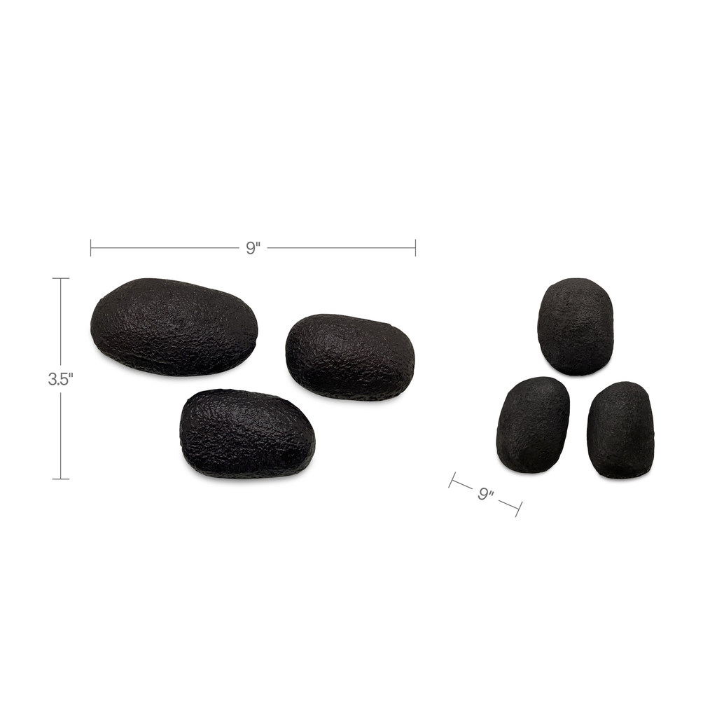 Moe's Home Breton Cast Aluminum Wall Sculpture Black - Set of 3