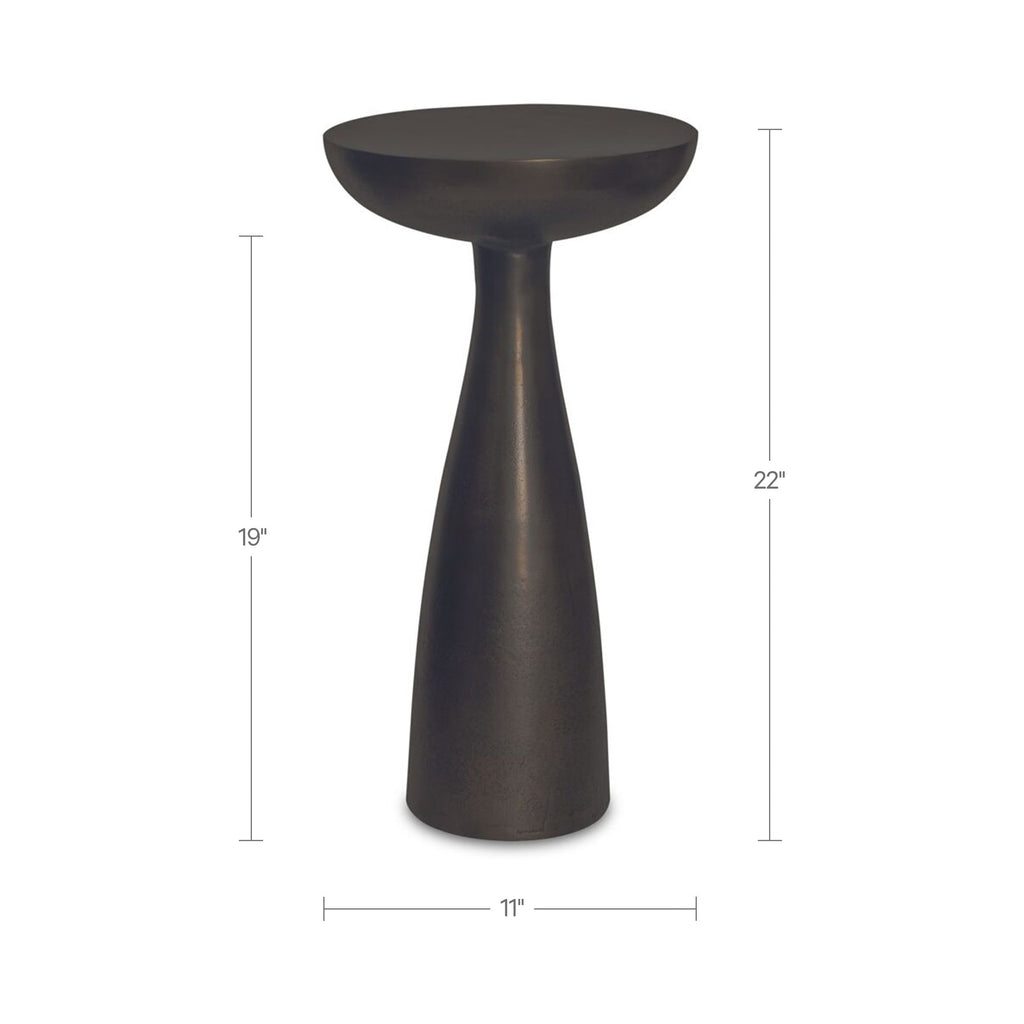 Moe's Home Greta Side Table Deep Bronze