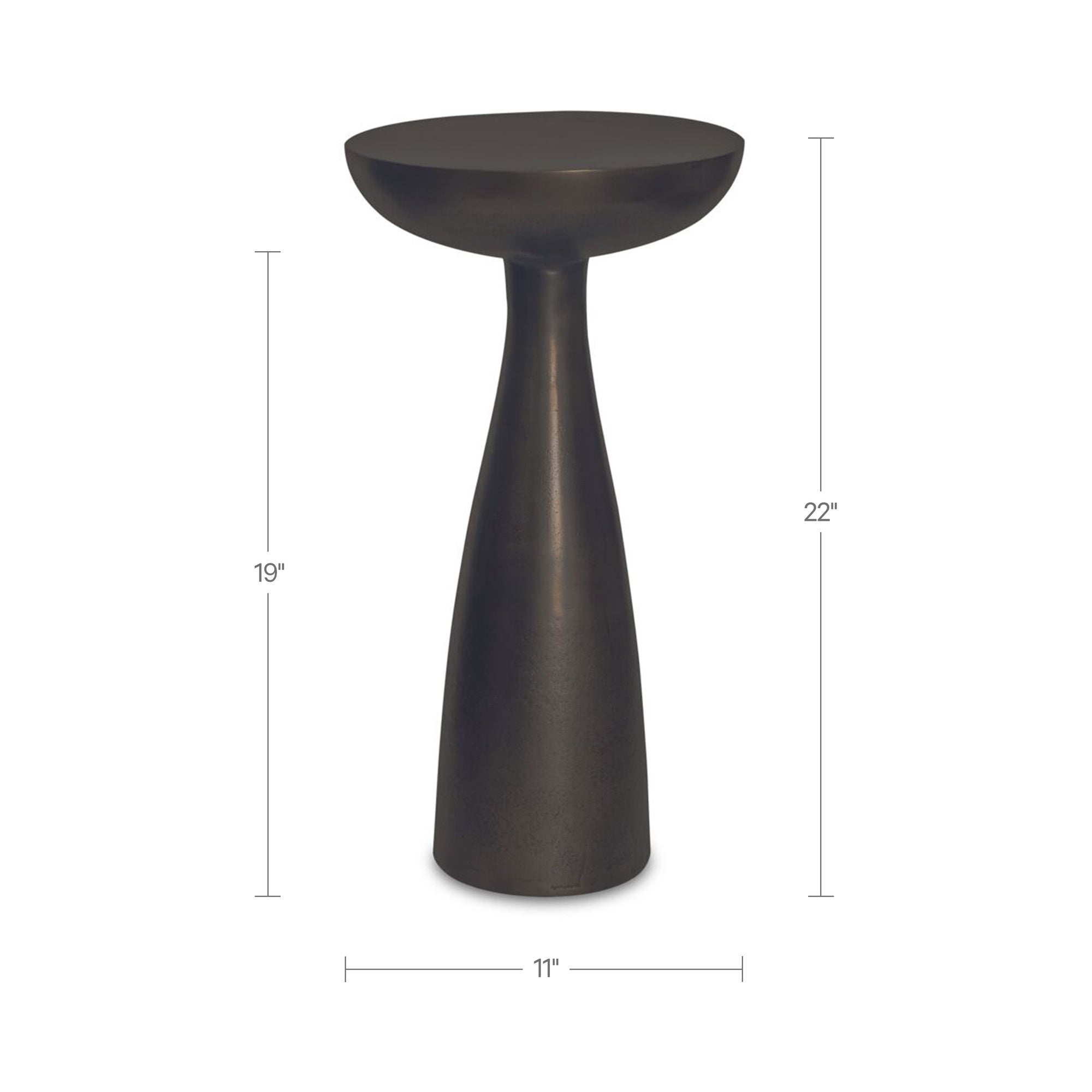 Moe's Home Greta Side Table Deep Bronze