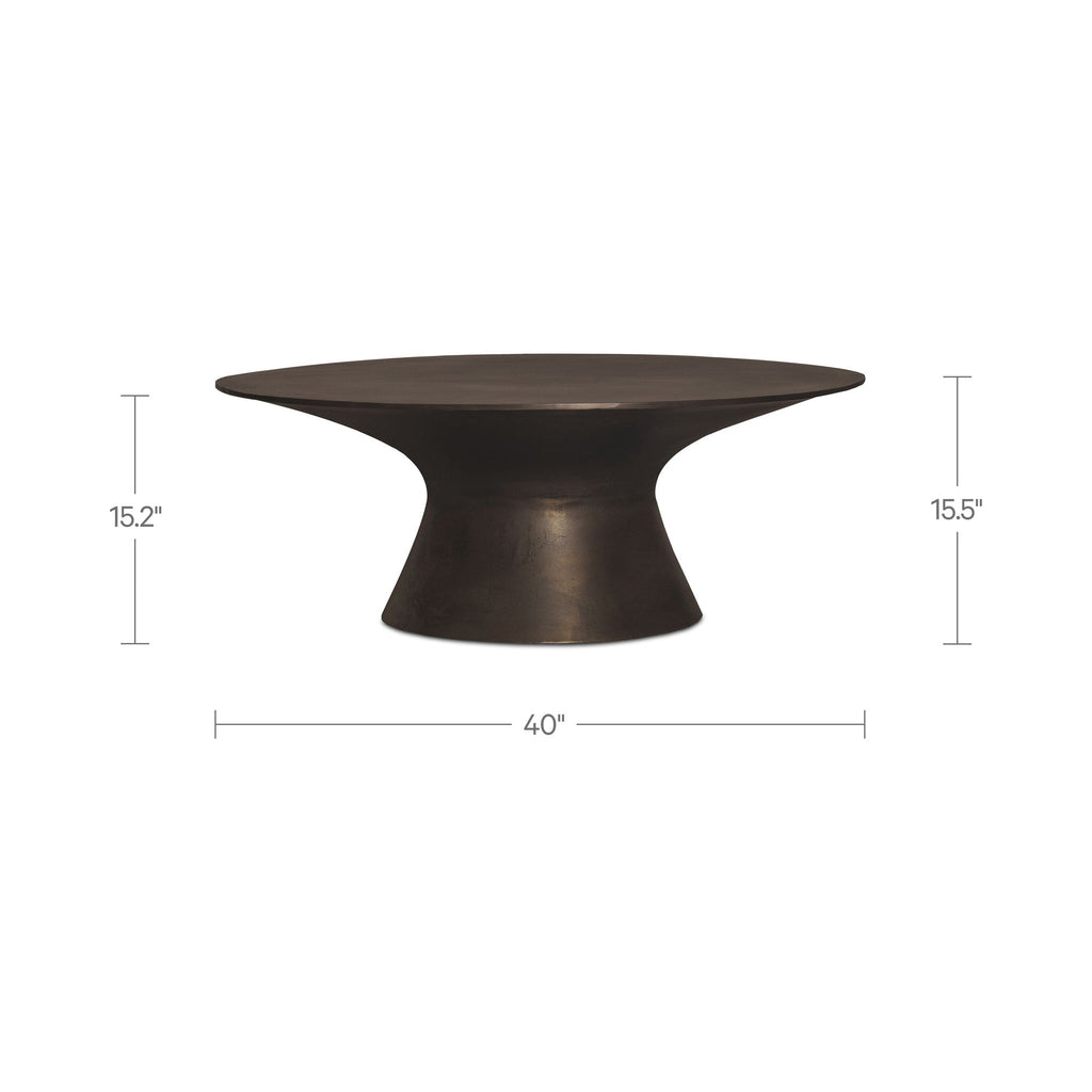 Moe's Home Bardo Outdoor Coffee Table Deep Bronze