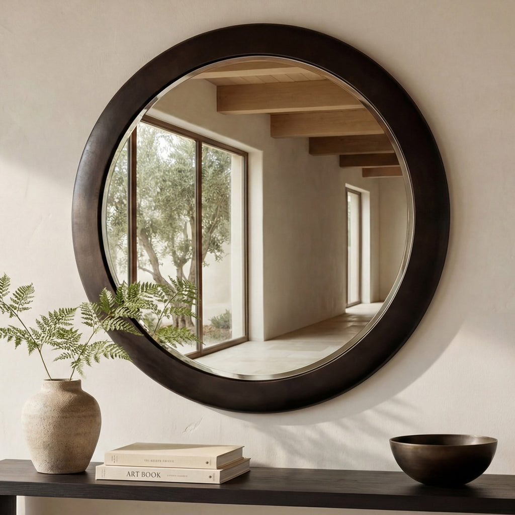 Moe's Home Otis Mirror Blackened Bronze