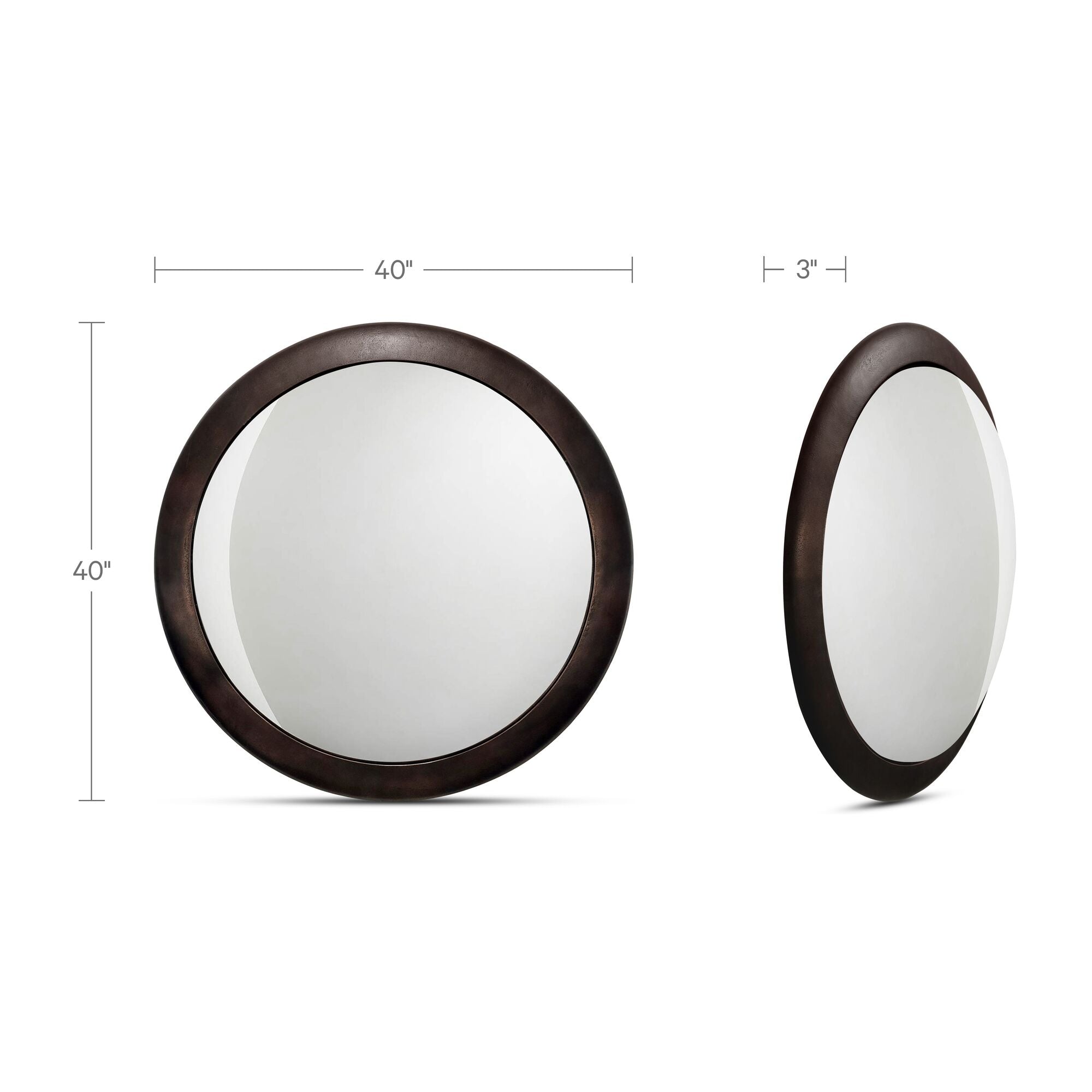 Moe's Home Otis Mirror Blackened Bronze