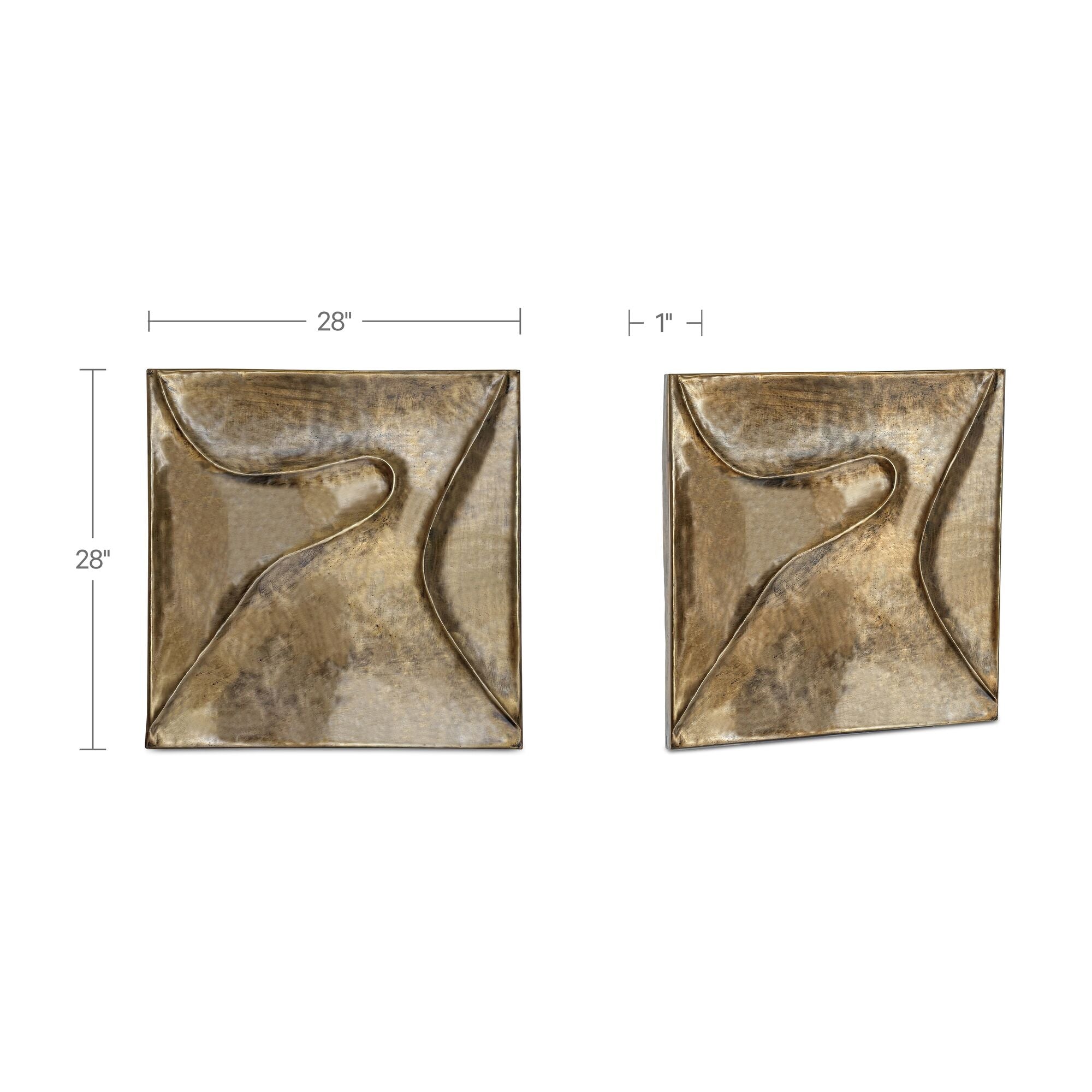 Moe's Home Bode Wall Sculpture Aged Brass