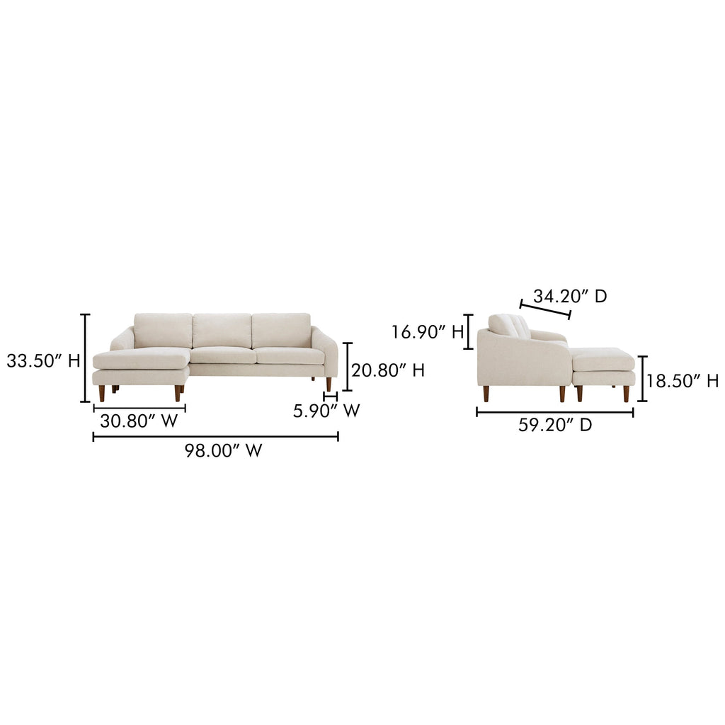 Moe's Home Quinn Sectional