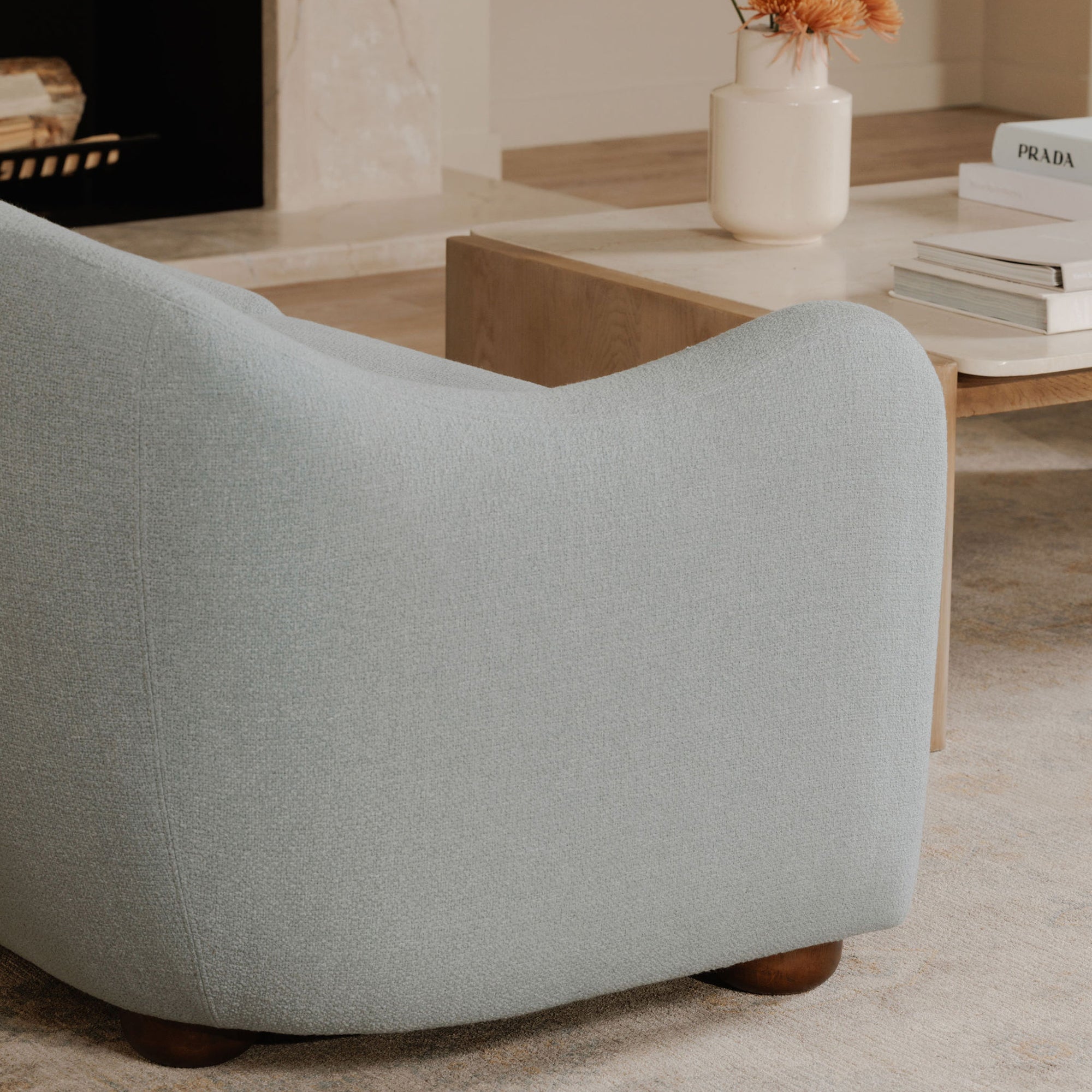Moe's Home Bria Sofa Light Blue