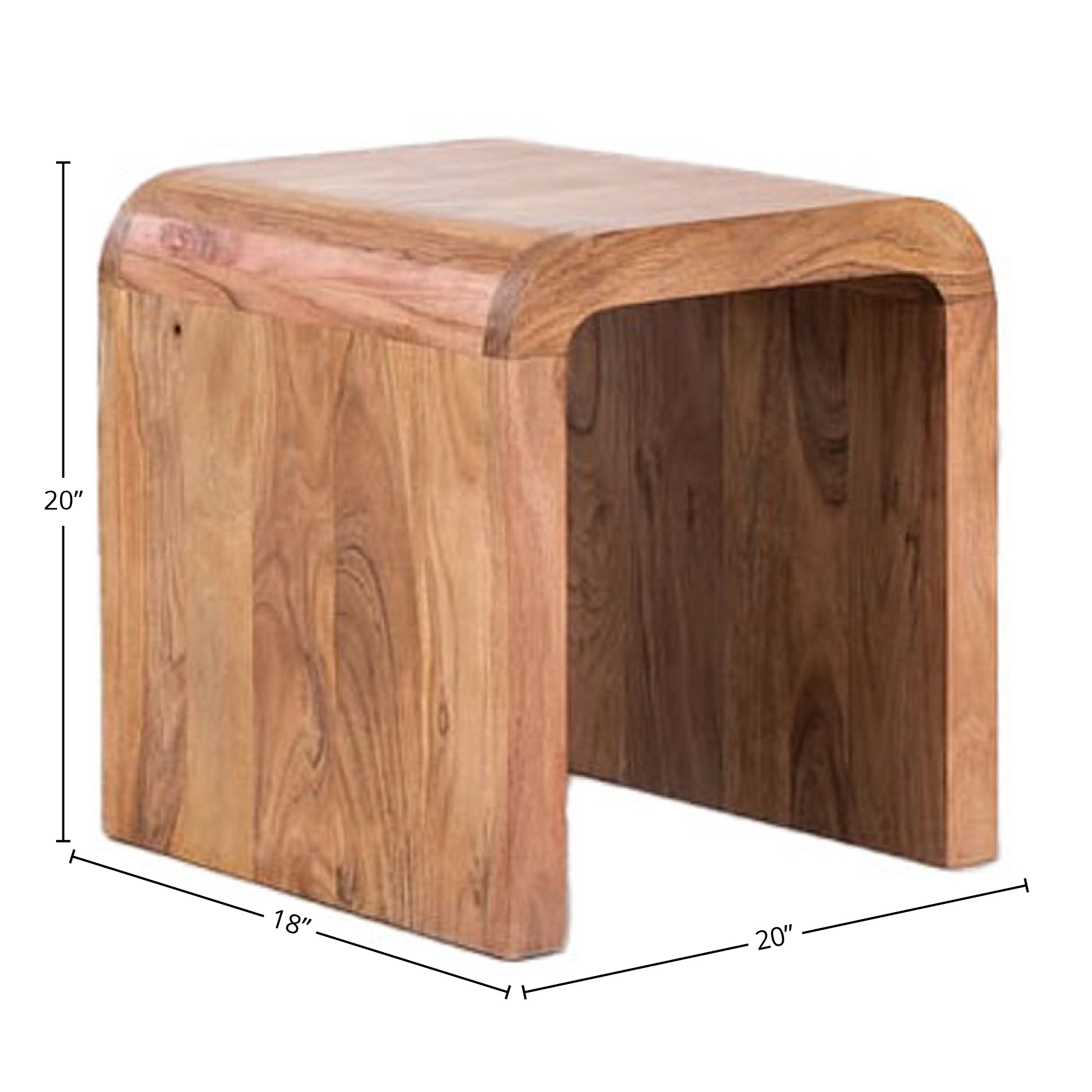 LH Home Form Curve Side Table