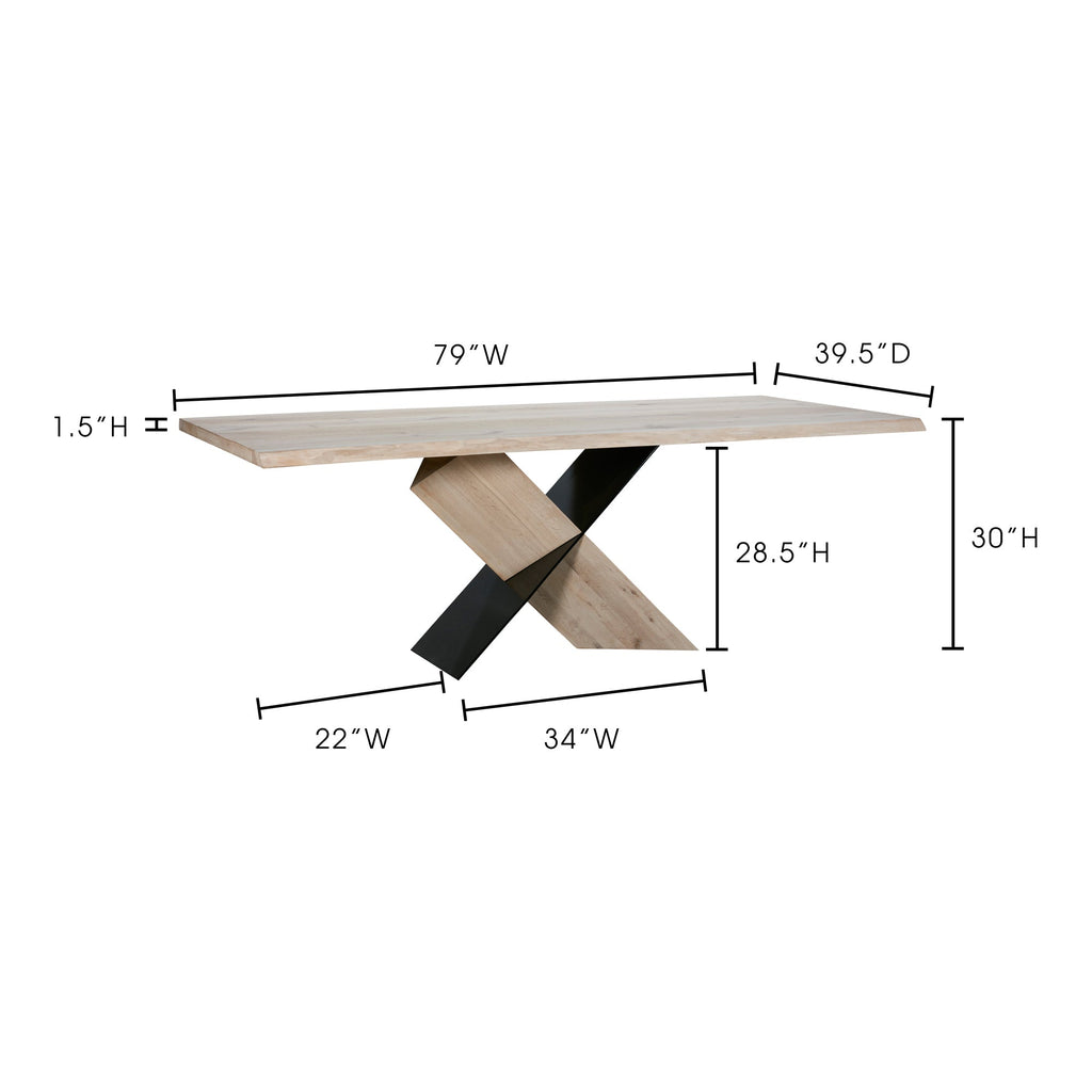 Moe's Home Instinct Dining Table Natural