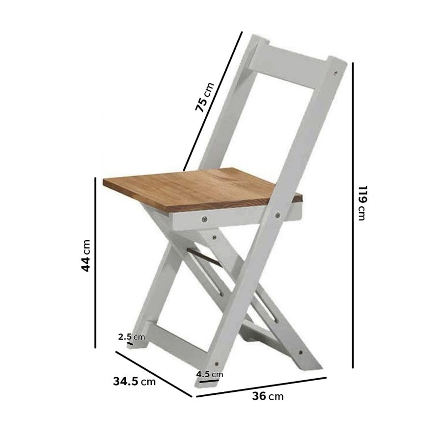 4 Seater Folding Dining Table and Chairs Set – Space Saving Drop Leaf Table – Compact Kitchen Table Set