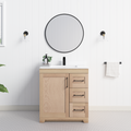 Chester 30" Solid-Wood Vanity with Quartz Countertop