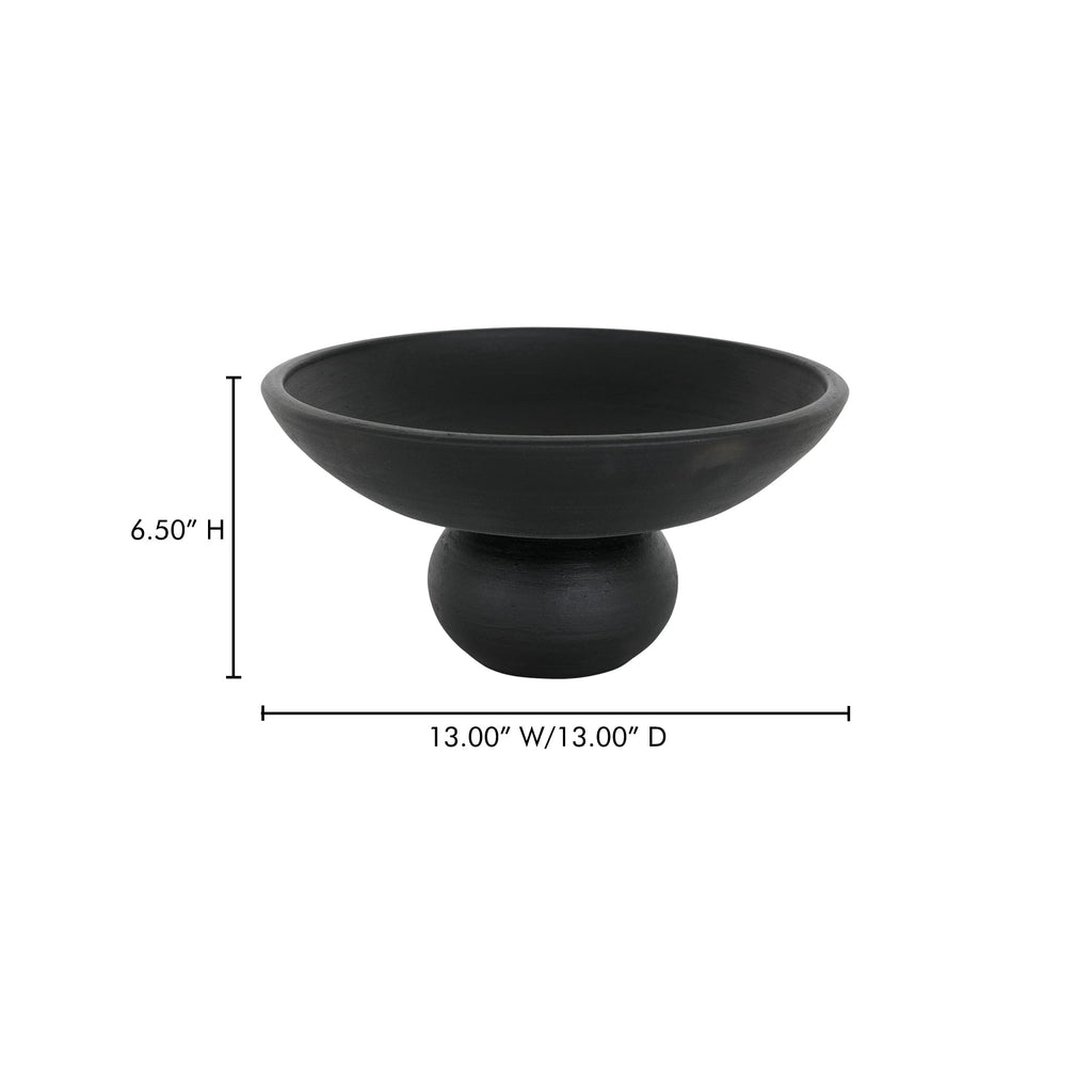 Moe's Home Asha Decorative Bowl Black Terracotta