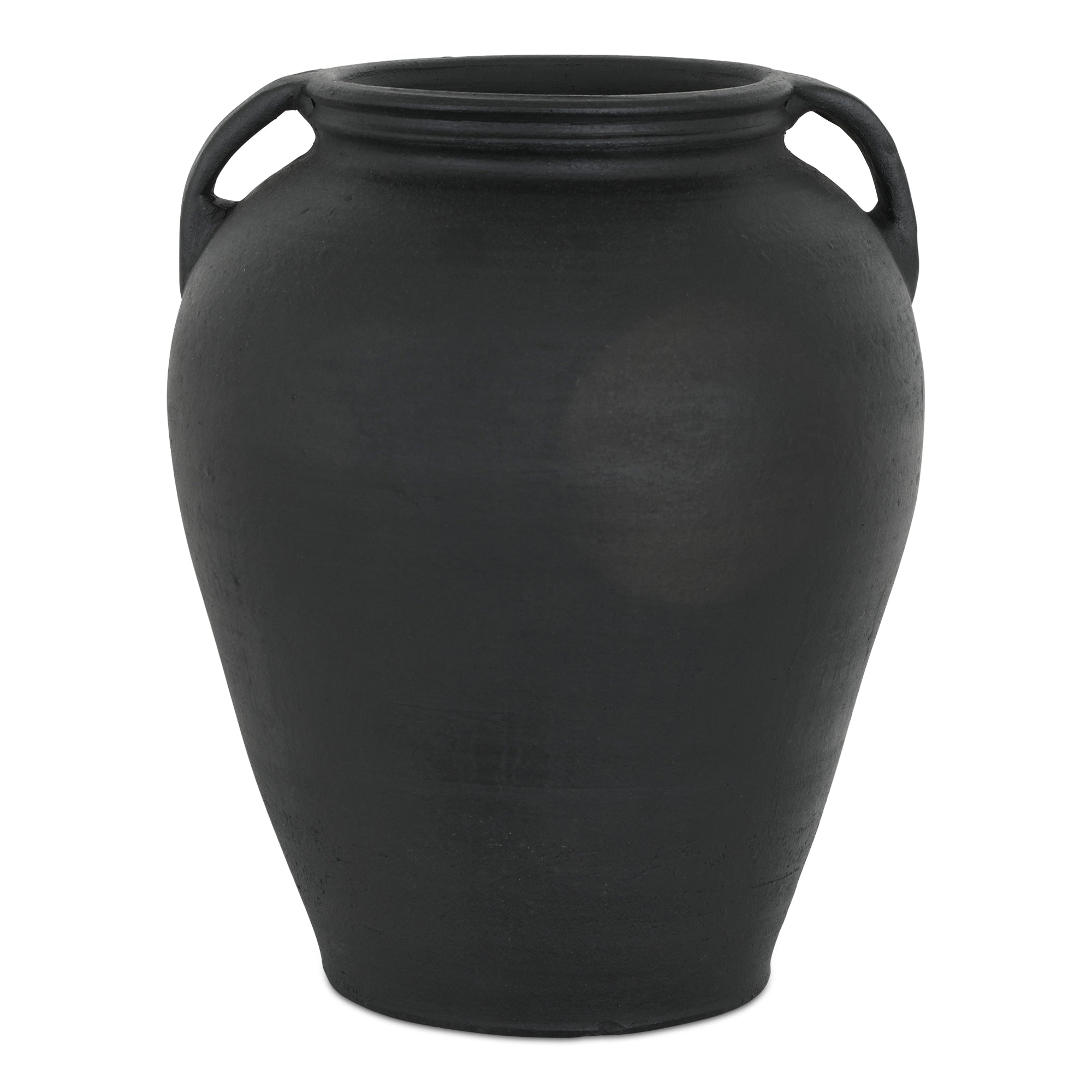 Moe's Home Jovi Vase Black Terracotta