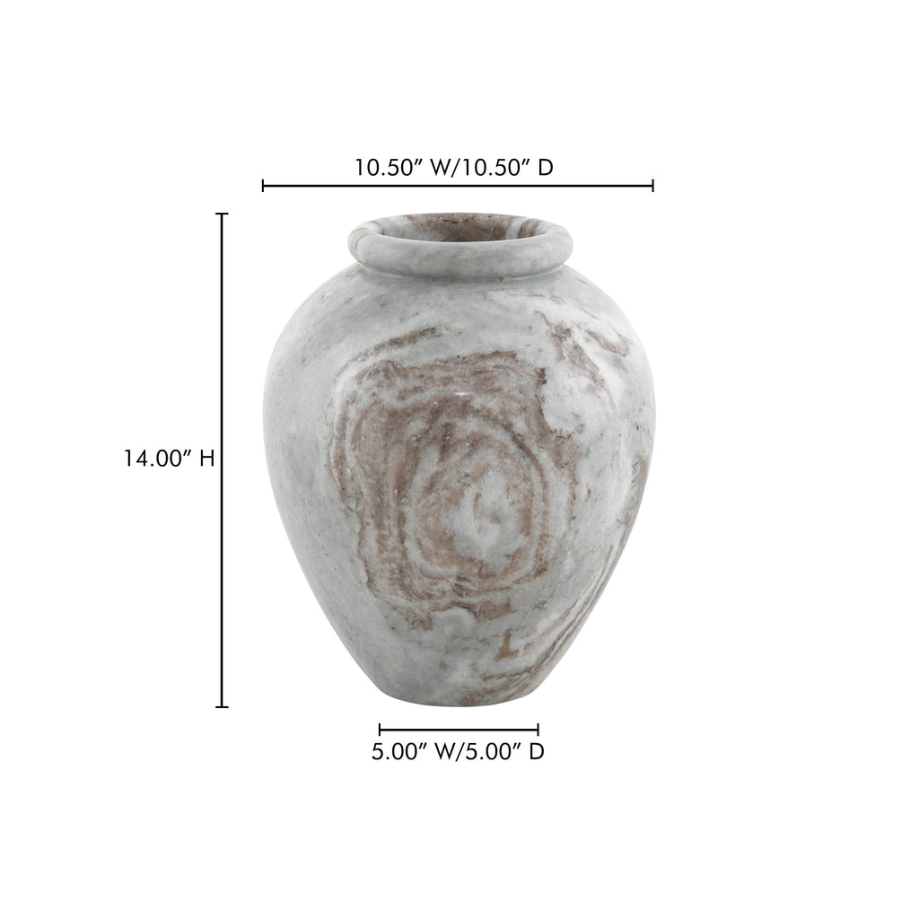 Moe's Home Didion Vase Torrento Marble