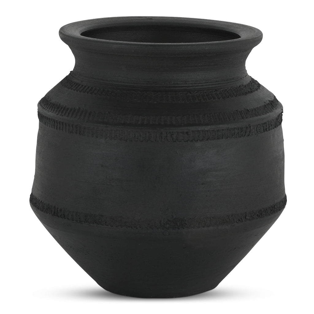 Moe's Home Astra Vessel Black Terracotta