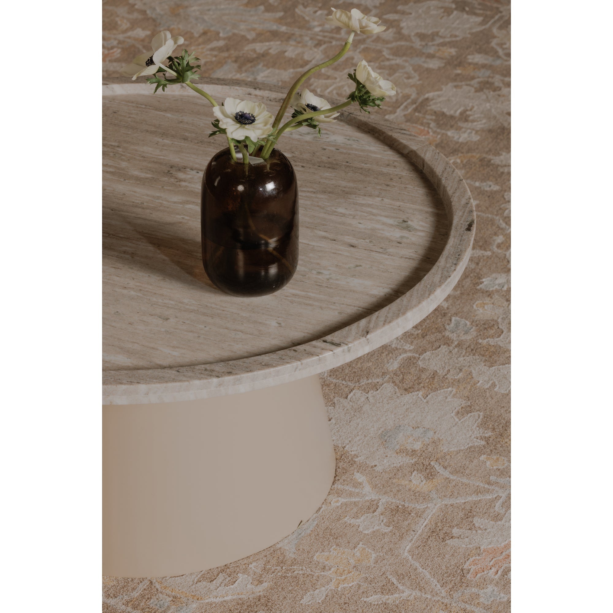 Moe's Home Kimberley Coffee Table White Marble