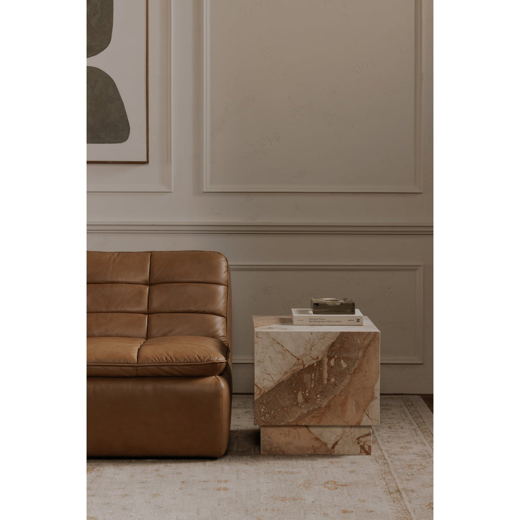 Moe's Home Layla Side Table Breccia Marble