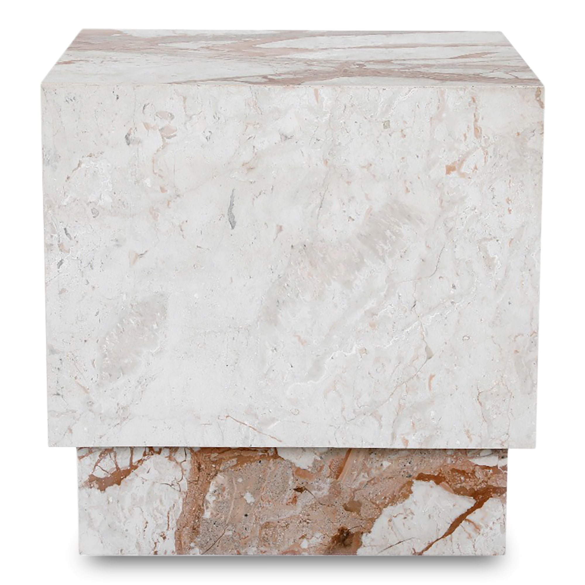 Moe's Home Layla Side Table Breccia Marble