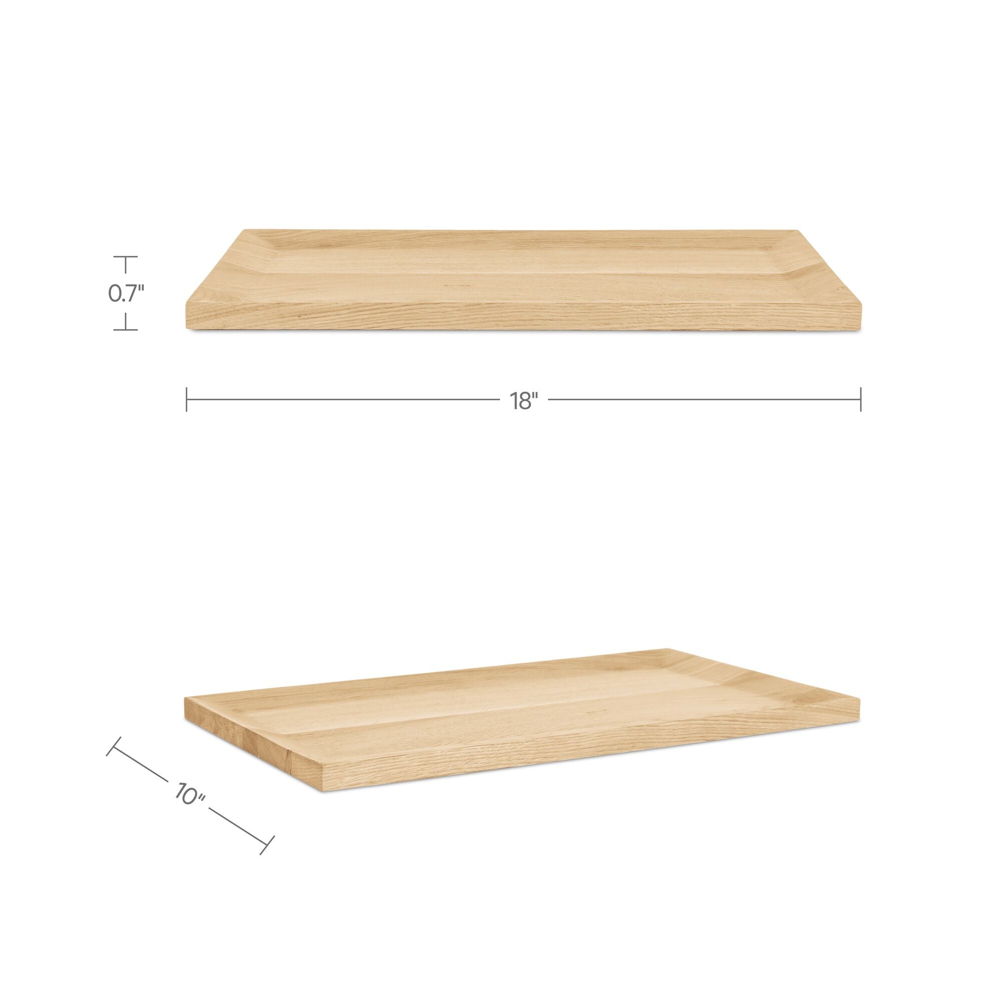 Moe's Home Harbor Tray Oak