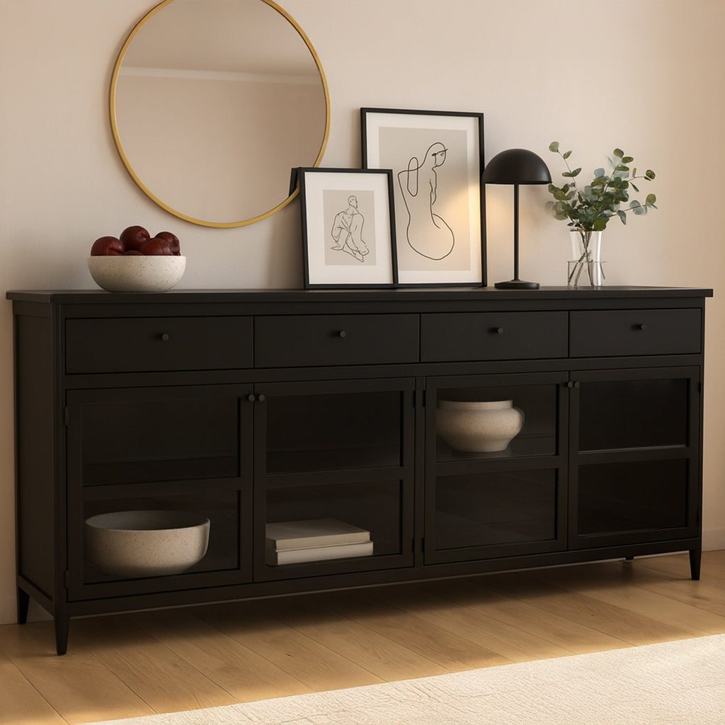Moe's Home Henry Metal Sideboard Black