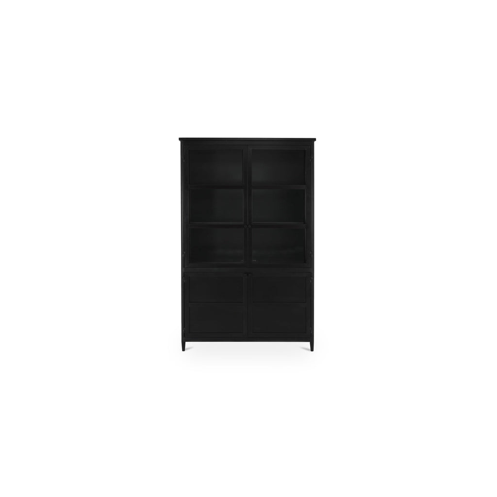 Moe's Home Henry Metal Tall Cabinet Black
