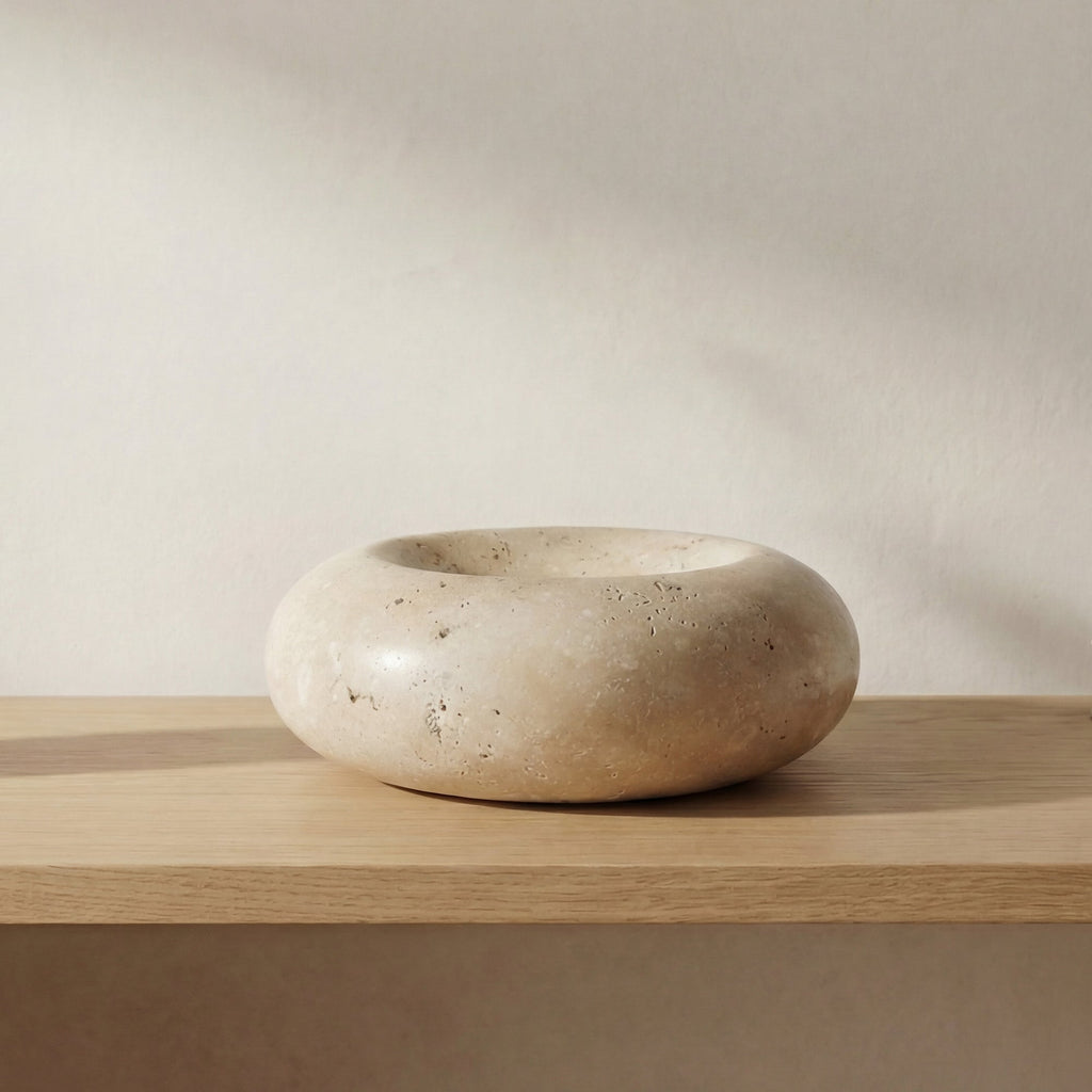 Moe's Home Neso Catchall Natural Travertine