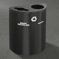 Glaro Recyclepro Half Round Gloss Brass, (2) 14-1/2 Gal Recycle & Waste - MW2499GB-GB