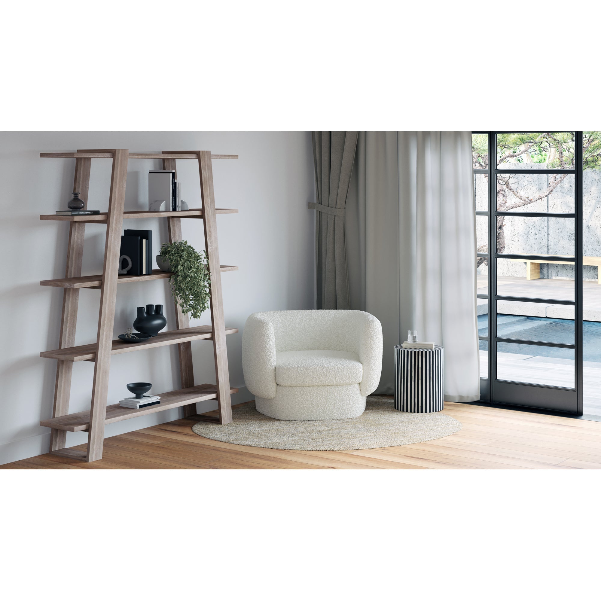 Moe's Home Chameau Side Table Black