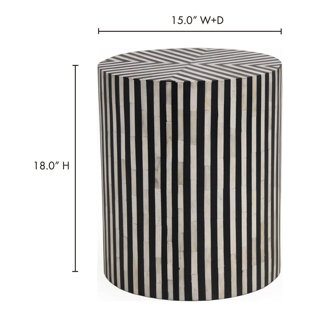 Moe's Home Chameau Side Table Black