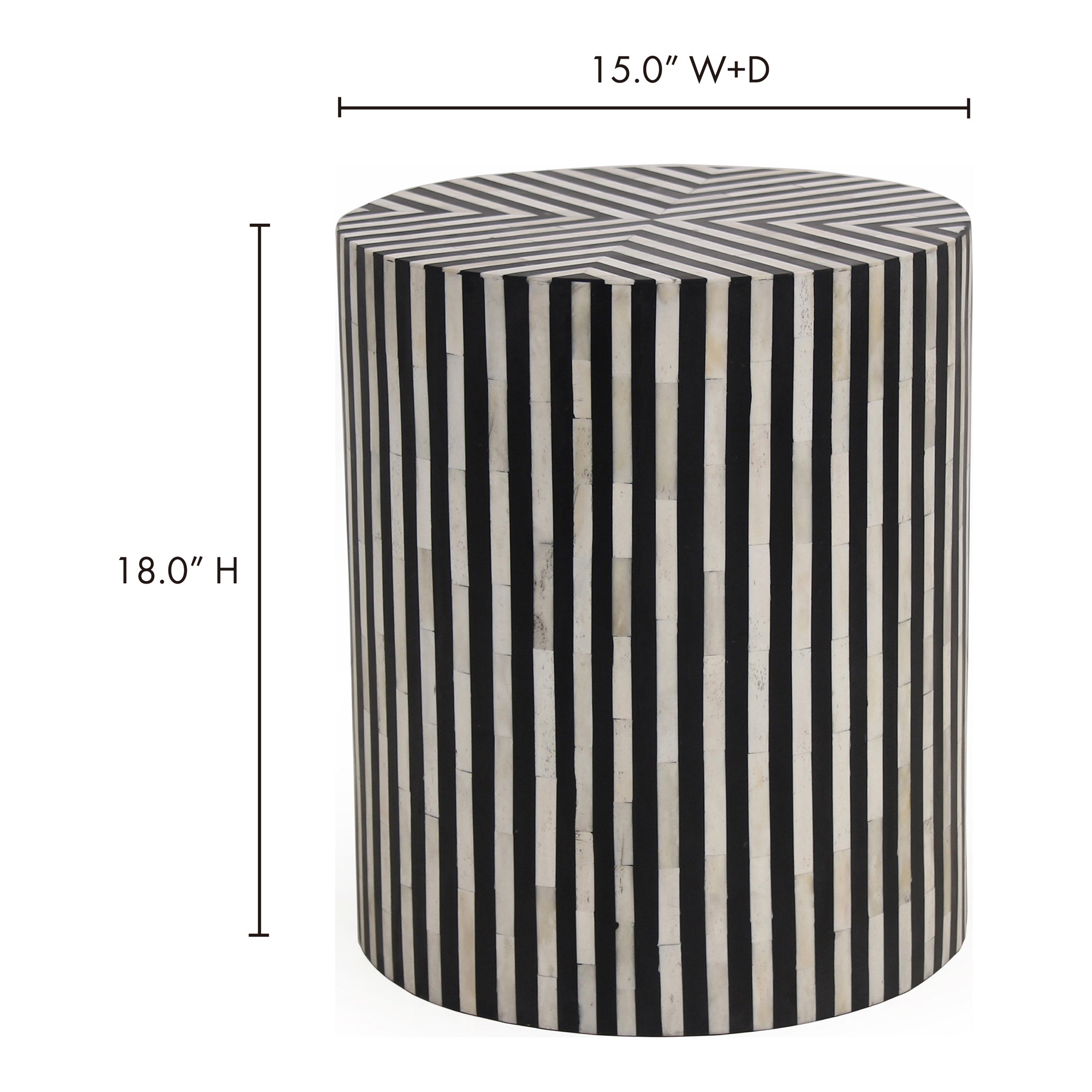 Moe's Home Chameau Side Table Black