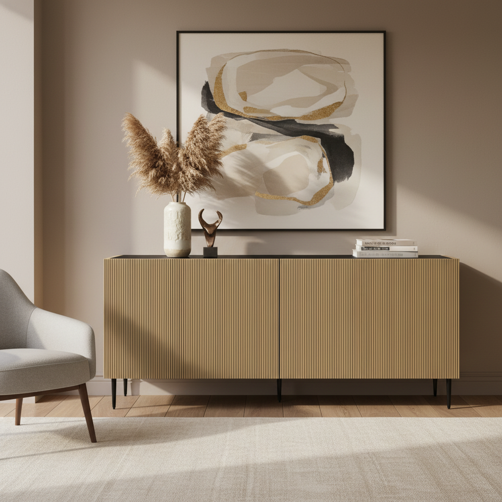 Moe's Home Brogan Sideboard Antique Brass